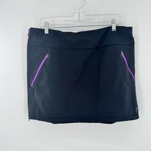 Fishe‎ Wear Athletic Skirt Skirt Black Purple Lined Hiking Running Size Large